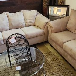 Sofa And Loveseat, $225
