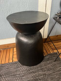 Black table