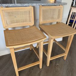 Bar Stools/ Hightop Countertop Chairs-QTY 2 Set