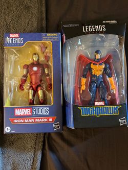 Marvel Legends Iron Man Mark III & Nighthawk