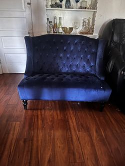 Wing Back Love Seat