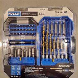 Kobalt Drill and drive set
52 PCs.