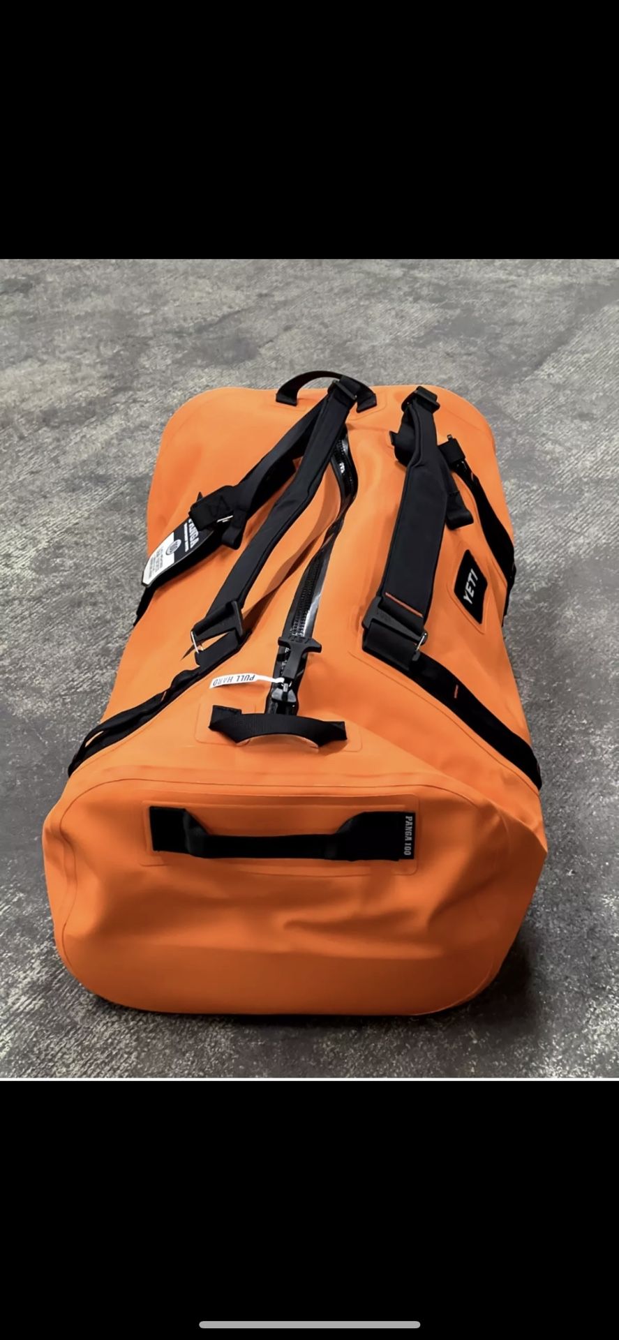 New YETI Panga 100L 100% Waterproof Duffel Bag Backpack …… King Crab Orange