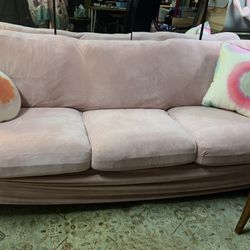 IKEA Pink Slipcovered Couch 