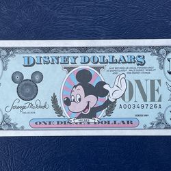 (3) One Disney Dollar Mickey Mouse (Uncirculated)