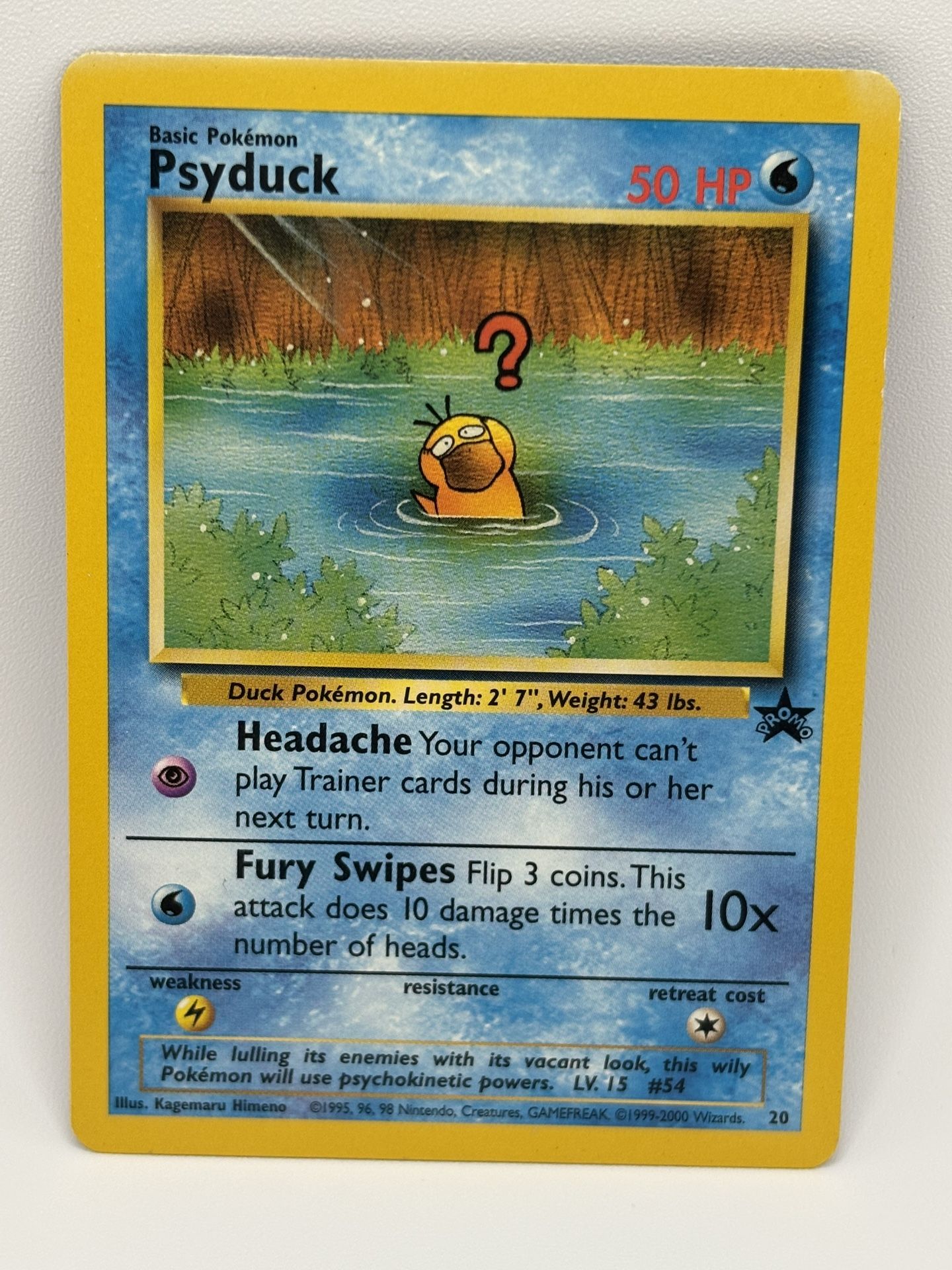 Psyduck Pokemon Card WOTC Black Star Promo