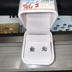 10k White 1.90ctw Studs