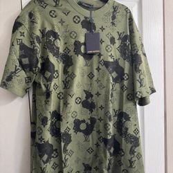 Louis Vuitton Green Como Graphic T Shirt 
