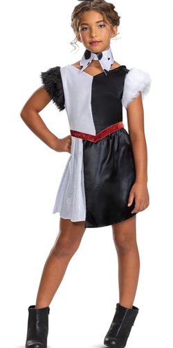 New Halloween costume- Cruella child size small- $13