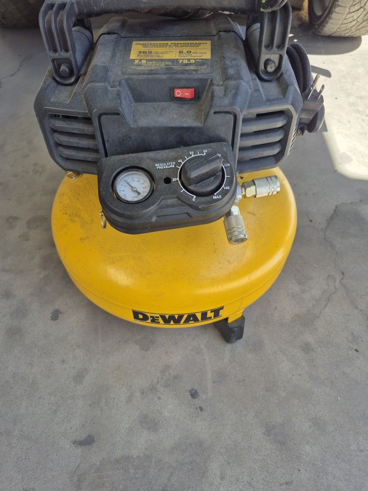 Dewalt Air Compressor And Nail Gun 