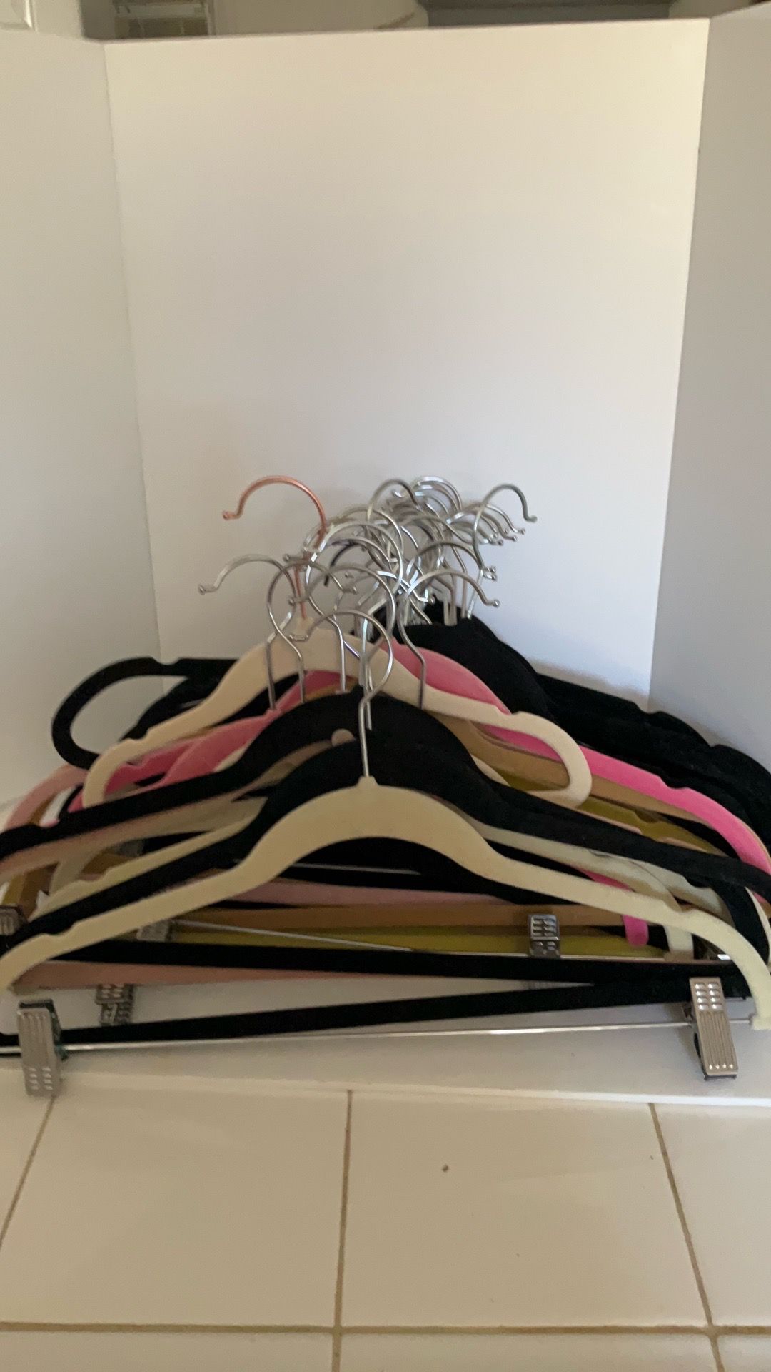 Velvet hangers lot of 35