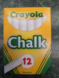 Crayola 12 Stick Chalk Box NEW