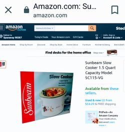 Sunbeam Slow Cooker
