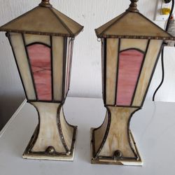 Pair Of Antique Lamps 