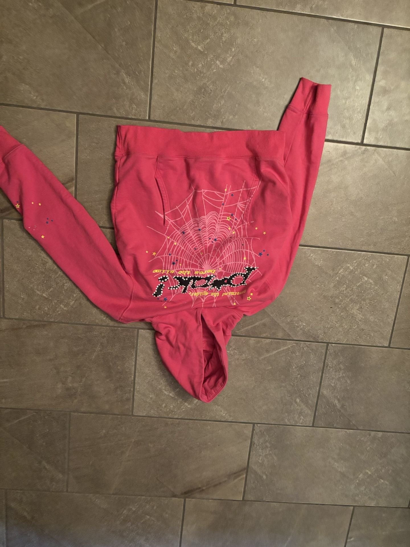 Pink Sp5der hoodie
