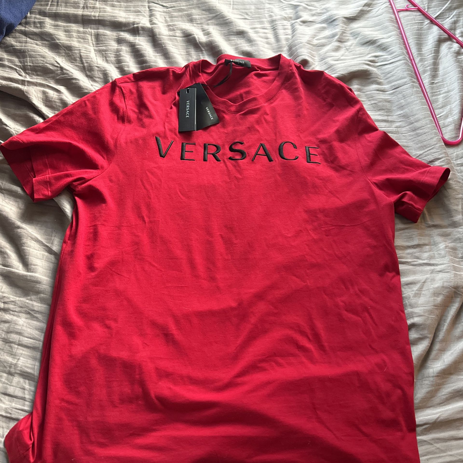 New Versace Shirt W/ Bag, Tags And Receipt 