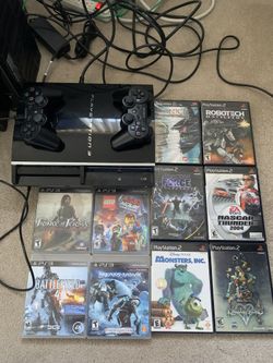 PS3 Backwards Compatible Console With 10 Games 