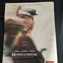 VTG- 90’s Movie Poster 8 Seconds, Lane Frost 