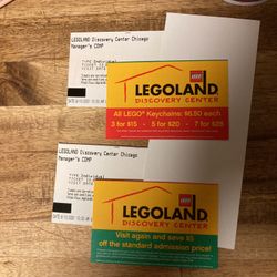 Legos Center Tickets  Qty4