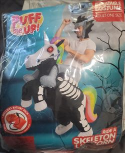 Inflatable Skeleton Unicorn