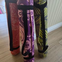 3 Bundle Yoga Mats