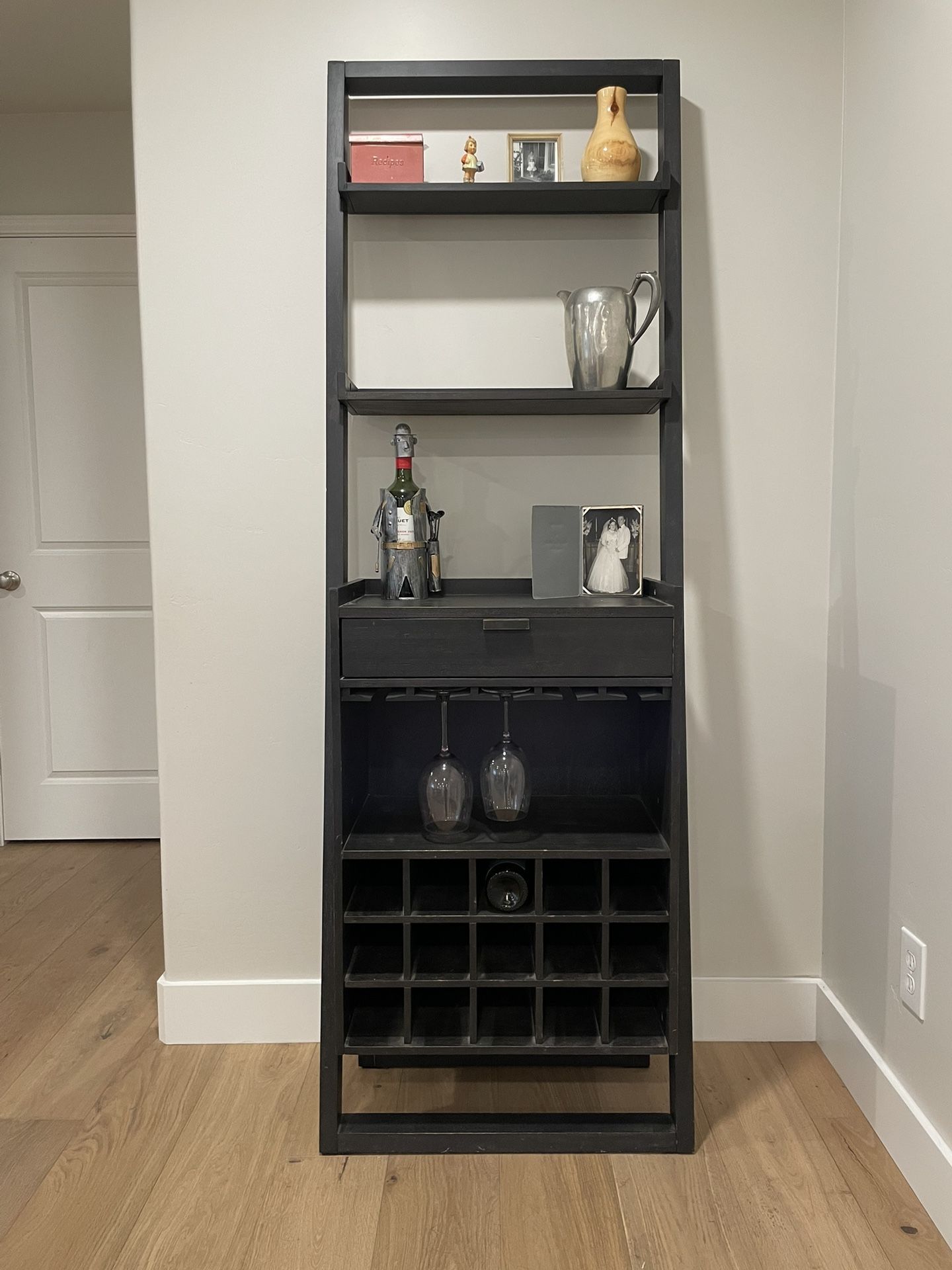 Crate And Barrel Tall Black Wine Rack