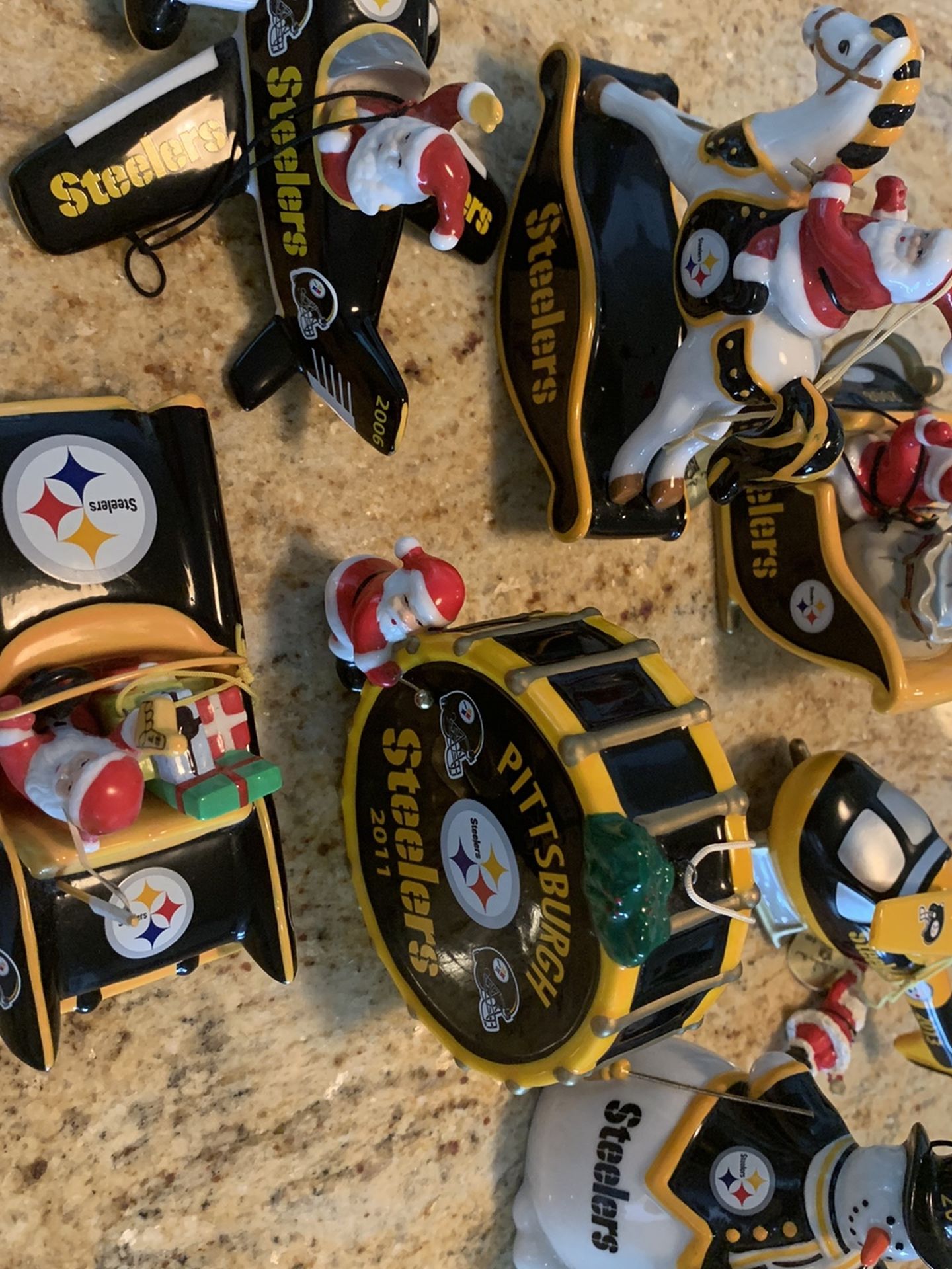 Danbury mint Pittsburg Steelers Ornaments