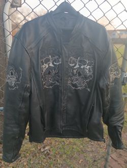 Leather Riding Jacket - 3XL
