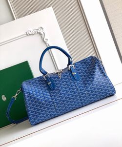 Goyard Blue Monogram Duffle Bag