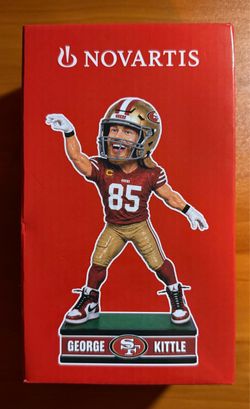 George Kittle 10th-year commemorative bobblehead