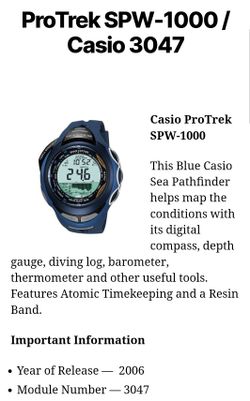 Casio Protrek Diving Watch