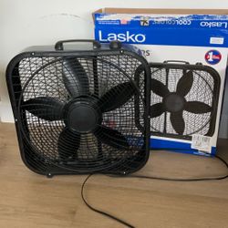Lasko Box Fan, Black