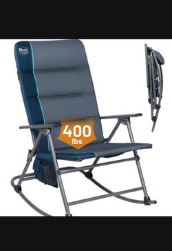 NEW Timber Ridge Oversized Padded Rocking Camping Chair – 400 lb Capacity  Retails for $250