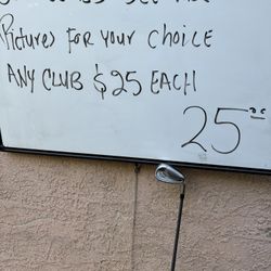 Golf  $25 Each Club