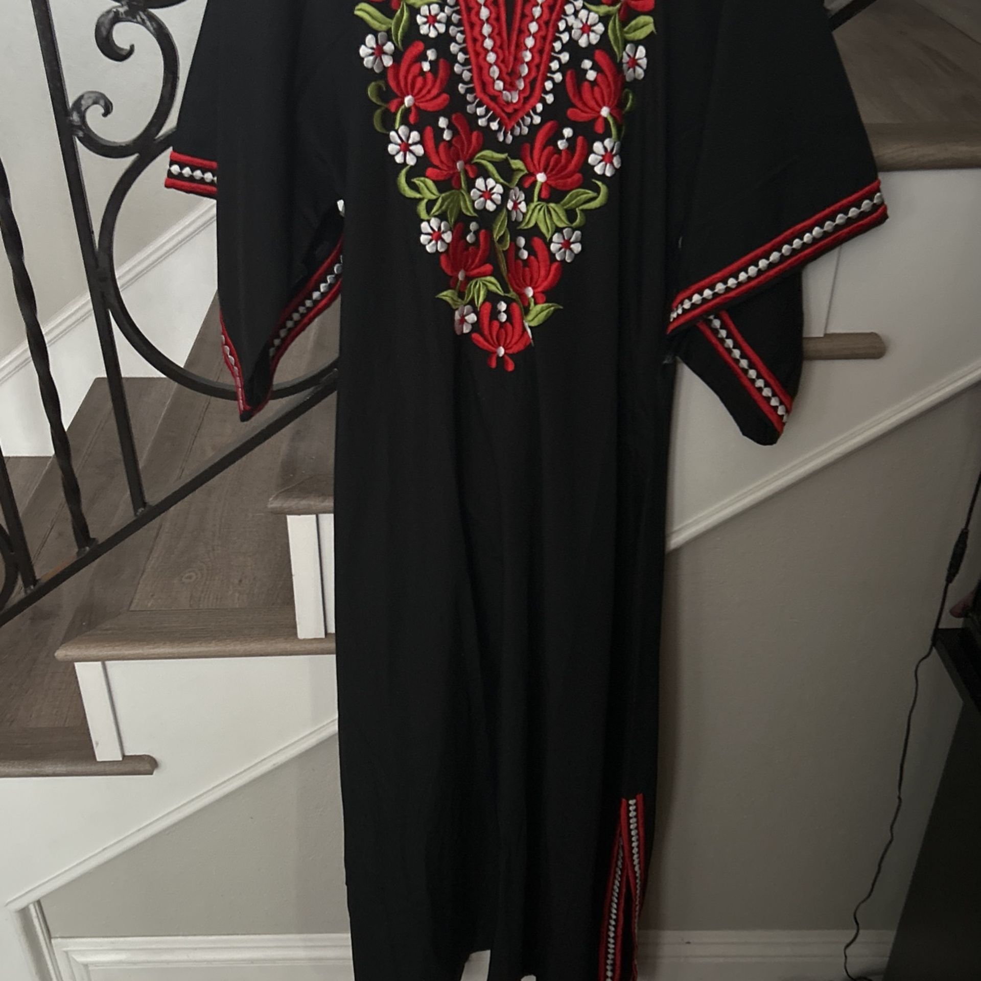 Black S.C. VIZCARRA Floral dress 