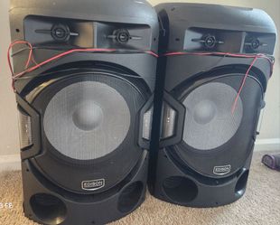 Edison Party Speaker Pair Black