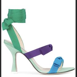 The Attico Bow Strap Heel Sandals