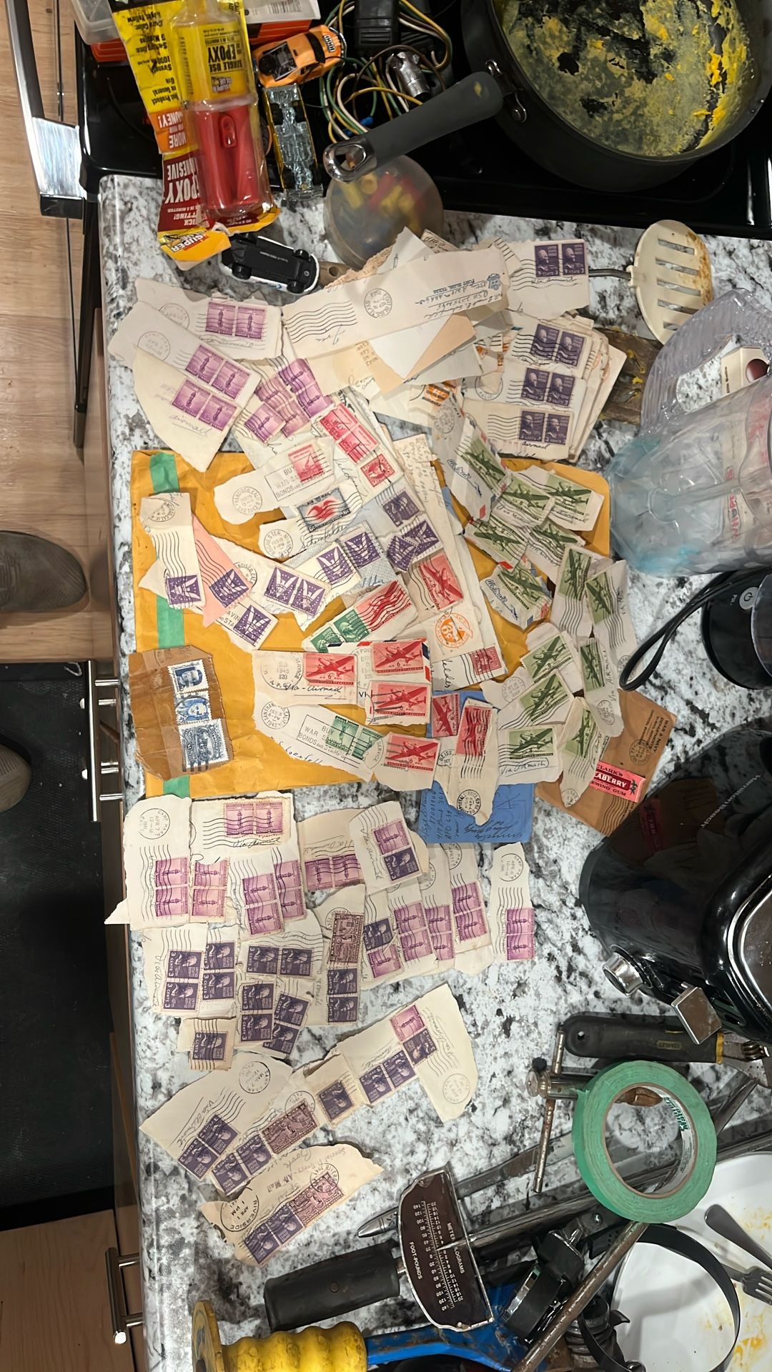 Vintage Stamps For Sale/vmail Letter And Envelope