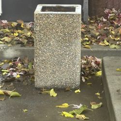 Heavy Duty Outdoor Concrete Trash Can / Ash Tray Urn – Commercial Grade