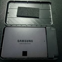 Samsung V-NAND SSD 870 QVO 2TB internal hard drive with ORICO external USB-C enclosure