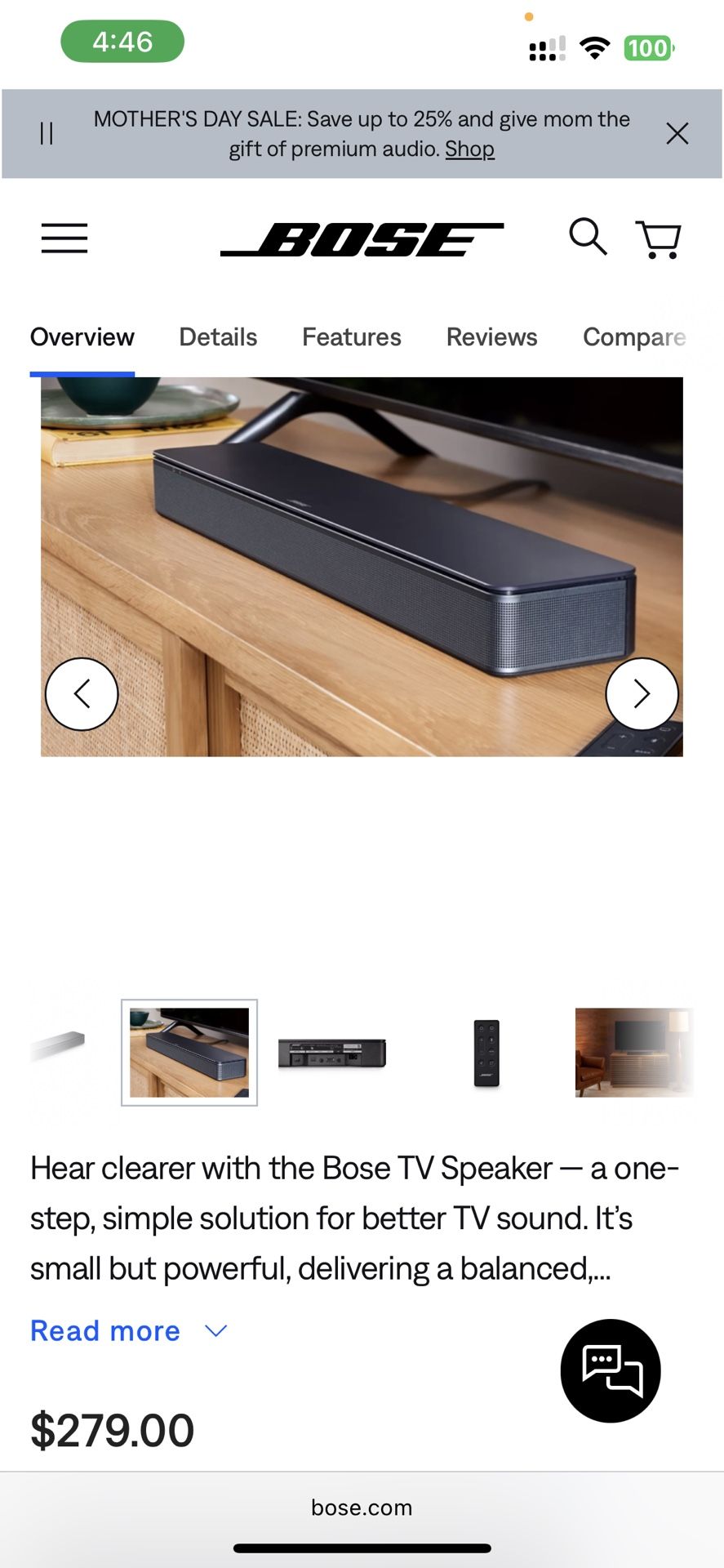 Bose TV Speaker