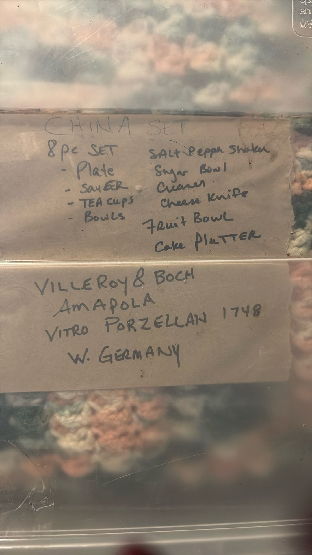 China Pink Floral -Set Of 8