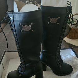 Knee High Milwaukee Black Boots