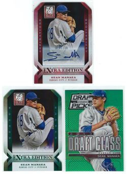 Sean Manaea 2013 Panini AUTO #/d rookie lot Royals