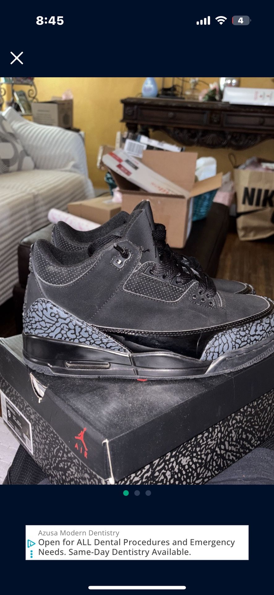 jordan 3 black cats