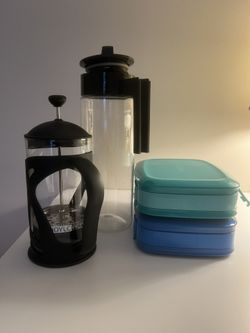Tea Maker, Spaghetti Storage, and Lunch Boxes
