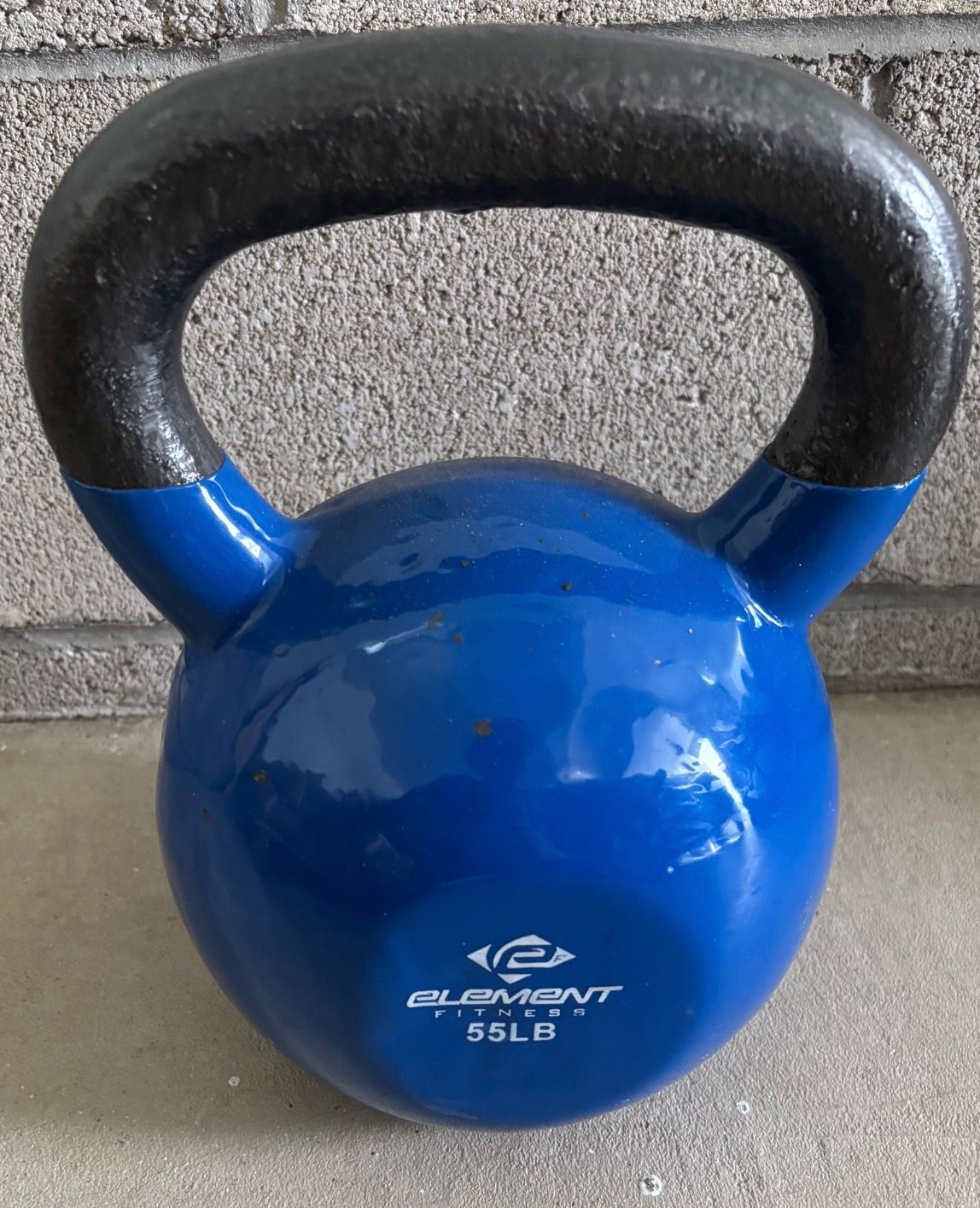 55LB Blue Vinyl Kettlebell - Brand New