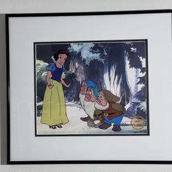 Walt Disney Snow White Limited Edition Serigraph Cel 1937 Art  Seven Dwarfs