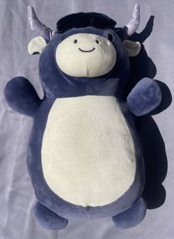 Squishmallows Perni Blue Highland Cow Bull HugMees 18" Plush Large