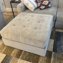 Beige Ottoman
